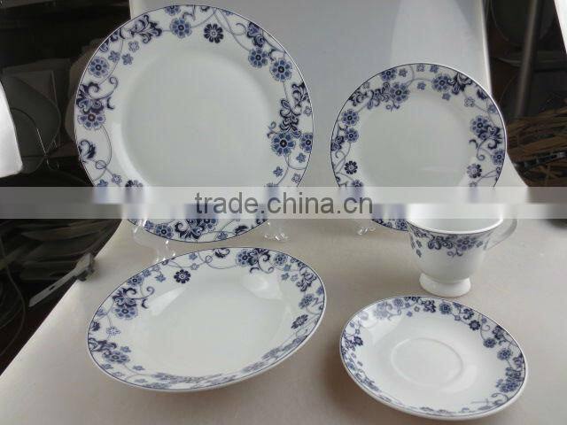 30 pcs porcelain decal dinner set