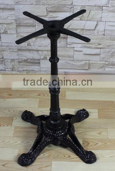 European antique style marble top quality cast iron base hotel bar table