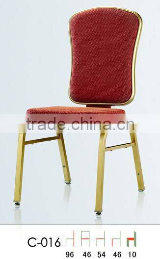 stacking flexible banquet chair in aluminum QL-C016