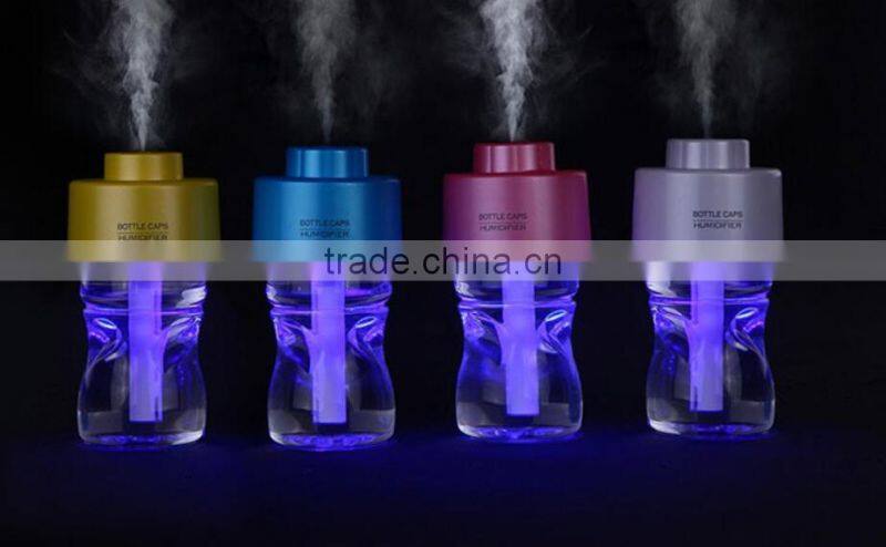Car&Computer Dual Function Bottle Shaped With Light USB Humidifier