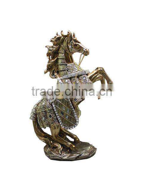 2014 new decorative resin horse sculpture