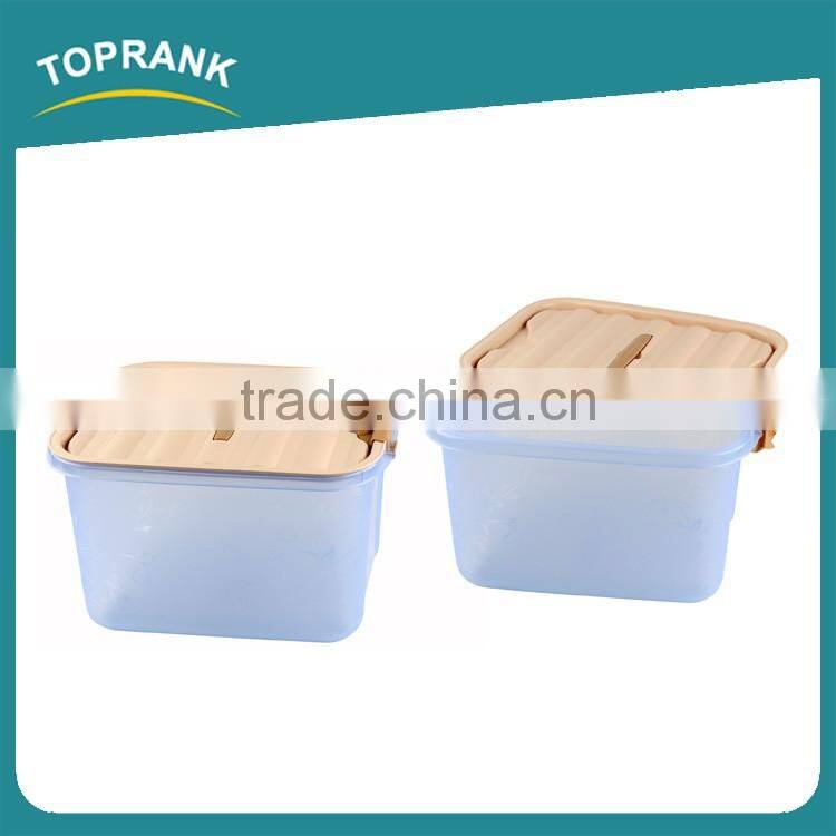 Toprank Customized Logo Save Space Toy Sundry Clothes Container Storage Box Plastic Transparent Clothes Storage Box
