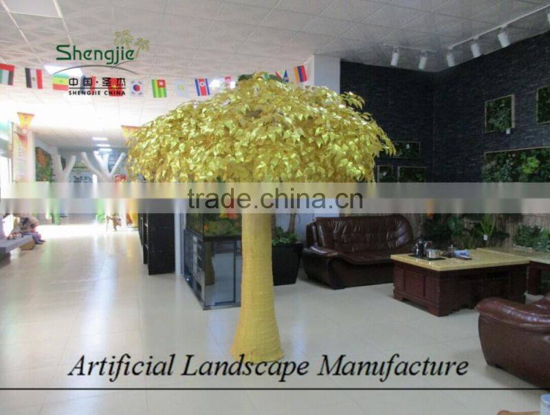 golden color artificial banyan tree for sale