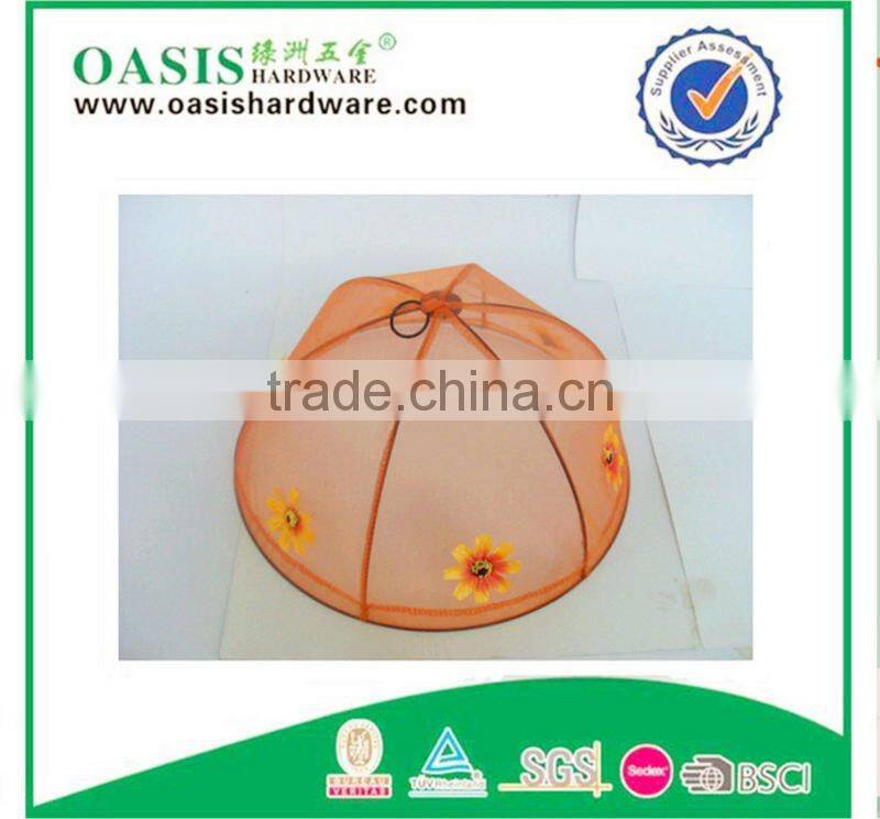 Round fixed food cover high quality pearl yarnd
