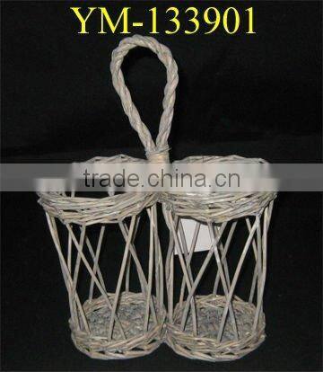 durable willow wine basket