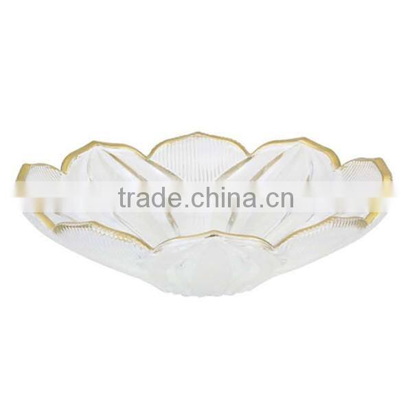 Lotus flower shape ashtray/ Newest design hotel glass centerpiece crystal salad plate/fruit plate/candy plate BHL-P21 Hot sale!
