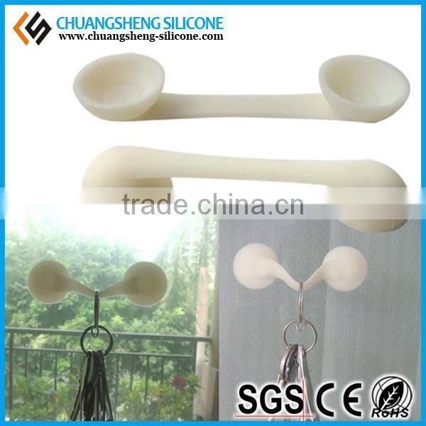 Magic double sides round shape vacuum silicone sucker for phone accessories