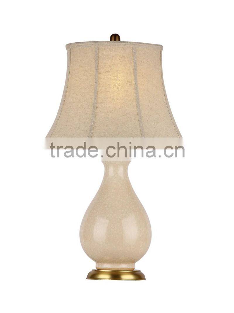 BISINI Luxury Antique Light Color Ceramic Table Lamp