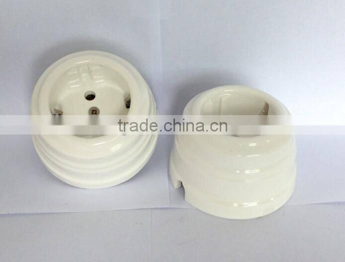 different types of european ru ceramic porcelain power universal 2-gang pop up sockets
