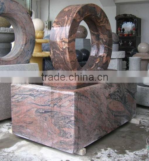 Outdoor stone water fountain