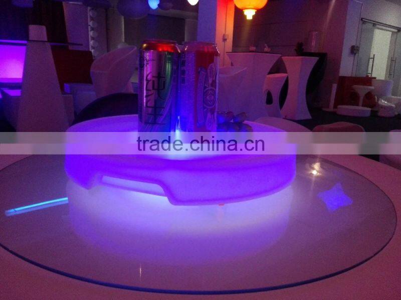 RGB 16 colors changing portable luminous tray with led light