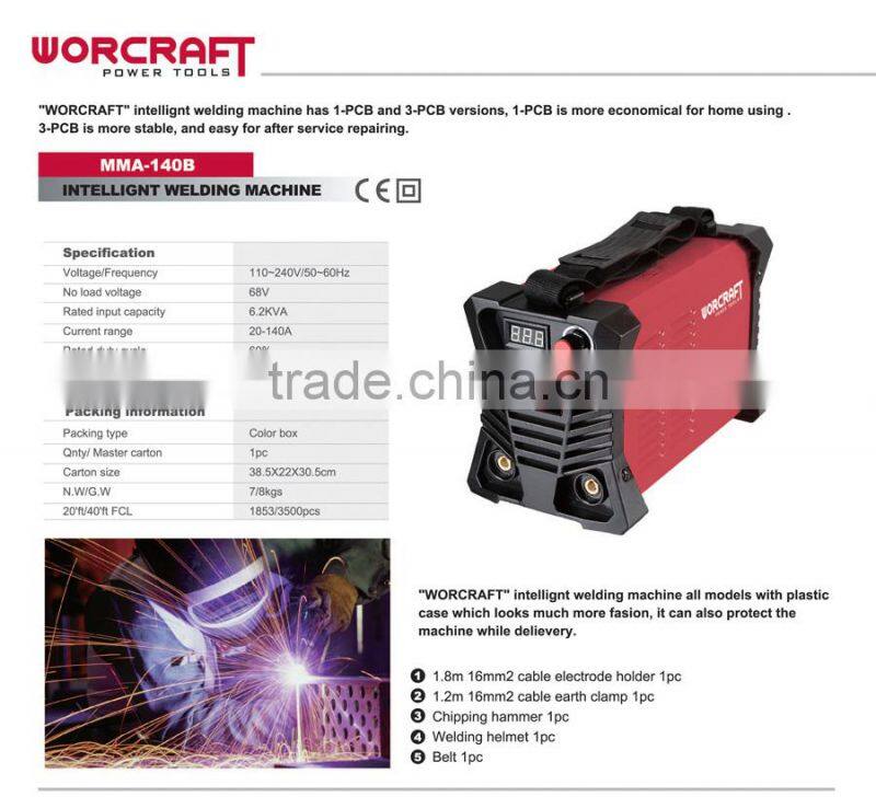IGBT 140A MMA Welding Machine WORCRAFT MMA-140B