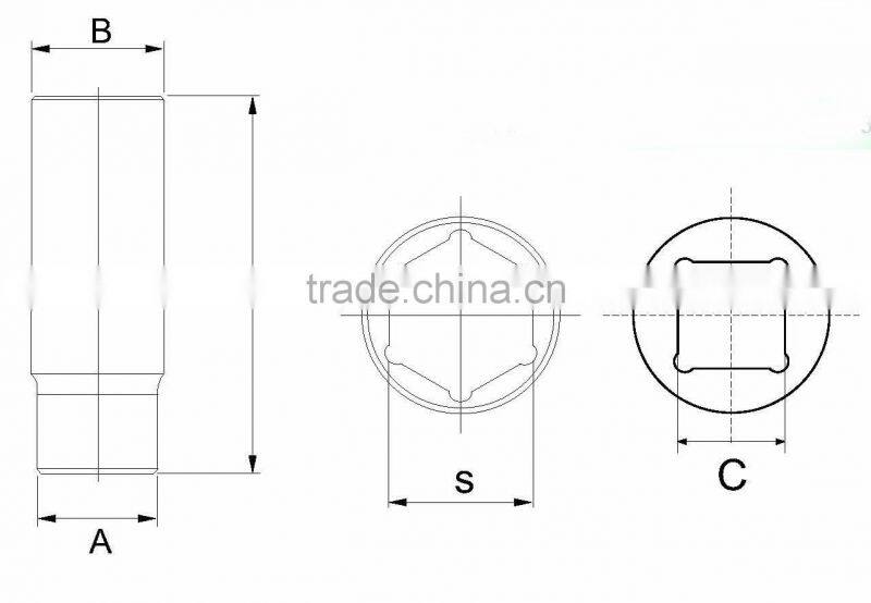 11PC Pneumatic Socket Metric Hex Driver Air Impact Socket