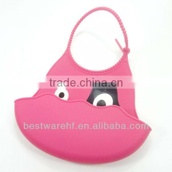 Cute silicone baby products.silicone rubber baby bibs manufature in shenzhen guangdong china