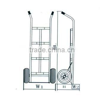 Multifunctional folding hand truck HT1827 with two solid wheels