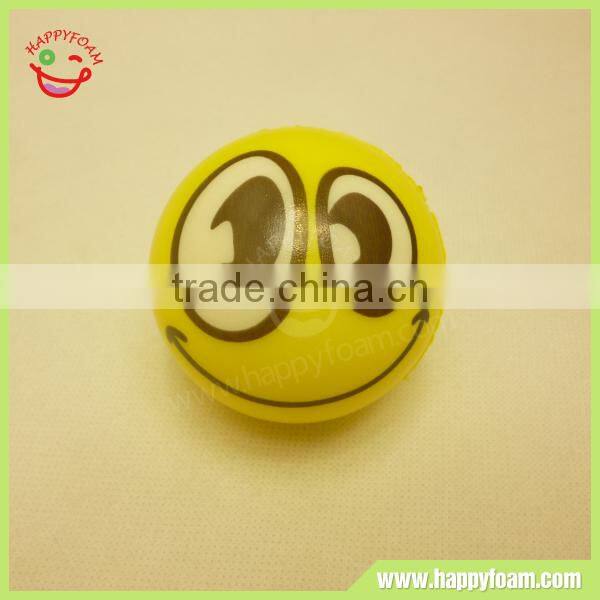 Funny emoji PU foam stress relief toy ball