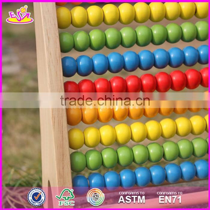2017 New design children educational abacus wooden counting toy W12A029