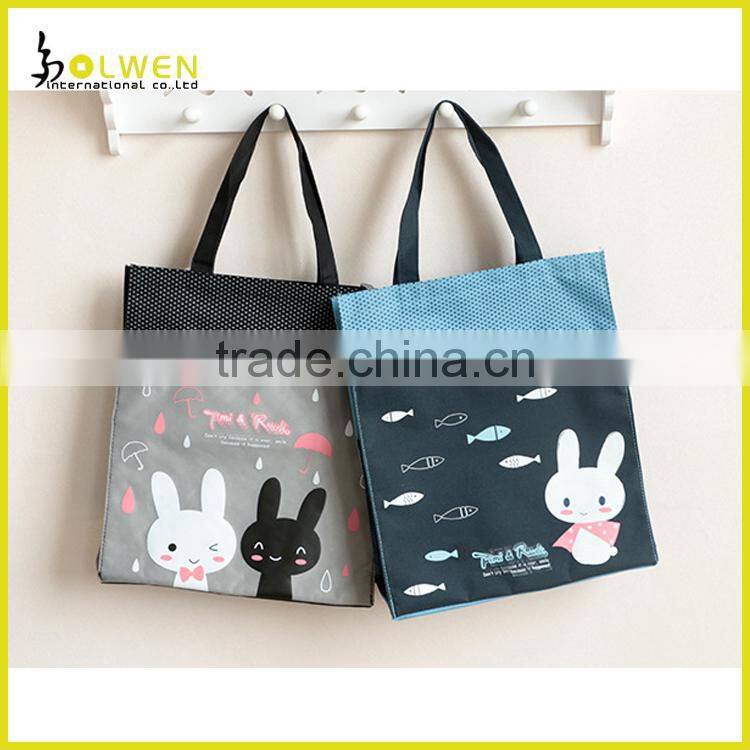 Customized School Tote bag Logo Zipper Book Bag