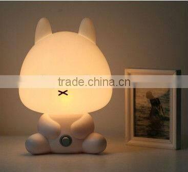 black and white cartoon table lamp