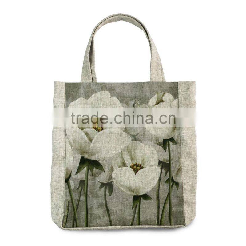 New Retro Vantage Coffee Latte Tote Bags Craft Bags Shopping Bags Cotton Linen