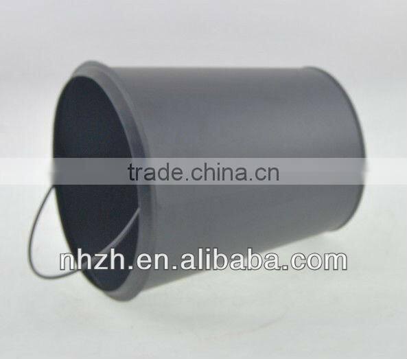 household matte black mini bucket for trash can