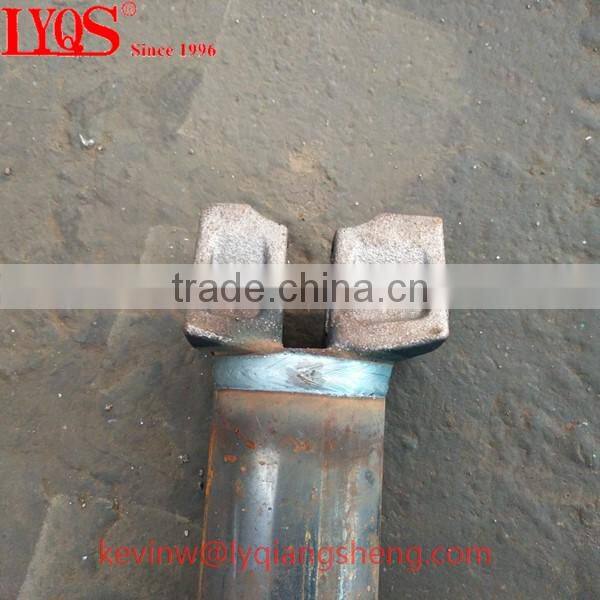 Rosette ring lock scaffolding system for construction