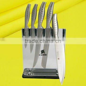 6pcs knife set with Acrylic block B01-6Y01