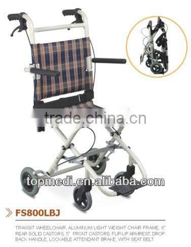 Aluminum light weight wheelchair, transit wheelchairs