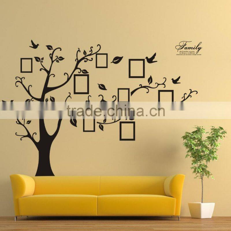 Fashion decorative DIY wall sticker Memory tree photos sitting room wall stickers TV setting post