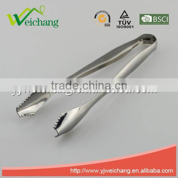 WCE455 premium whole Stainless Steel Food Tong Ice tong cube sugar tong serve tong hot sale