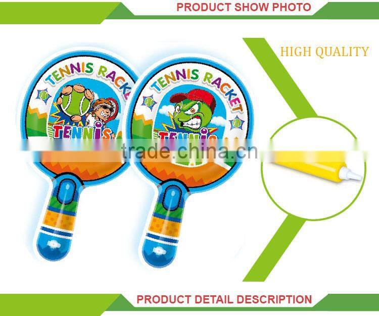 Cheap pvc inflatable toy small ball baby play soft tennis racket