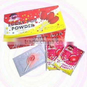 Guava Flavor Foot Shaped Lollipop With Sour Powder Candy