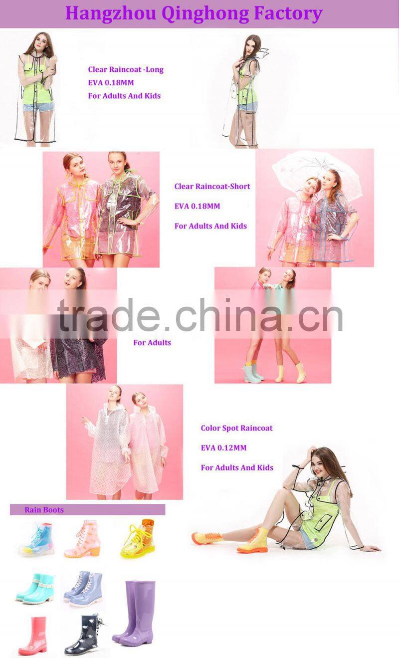 wholesale eva/tpu raincape women lace raincoats
