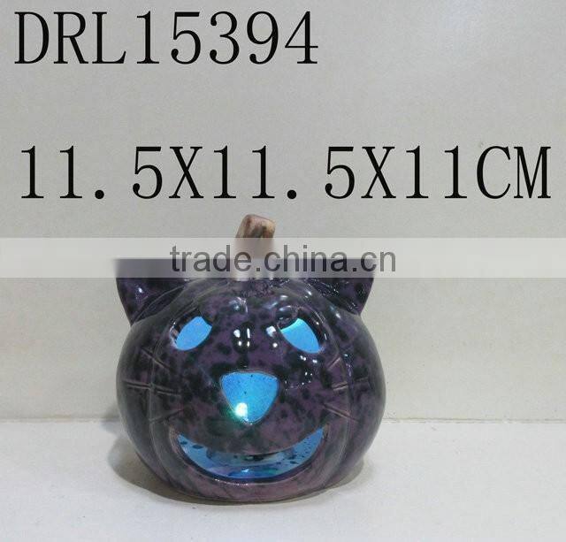 holloween decorations witch ghost ceramic LED lantern