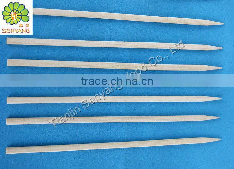 disposable rotating birch wooden barbecue bbq sticks