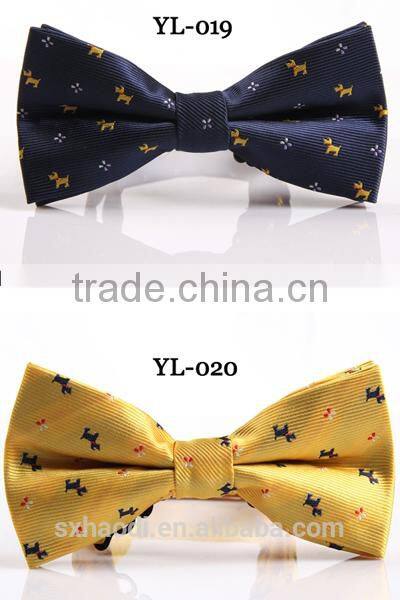 HD-B137 Fashion polyester men's bow tie for boy with mix pattern
