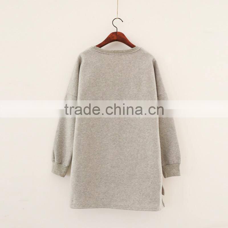 GZY in stock bulk wholesale lady warm thick hoody