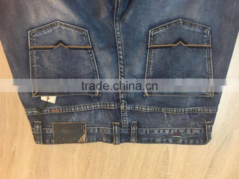 GZY Blue Simple Men Baggy Jeans For United States Wholesale Price Stock