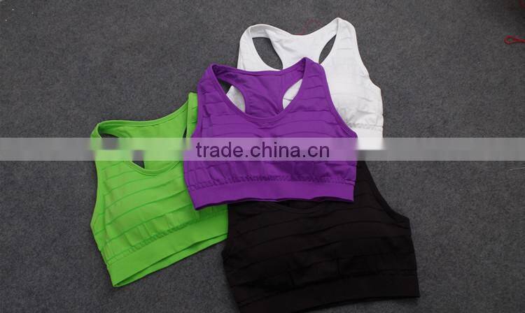 GZY 2015 wholesale hot sell girl sport seamless hot sex women's sports bra xxx