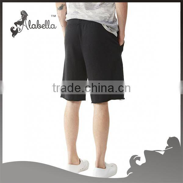 Wholesale gym shorts men's running black shorts
