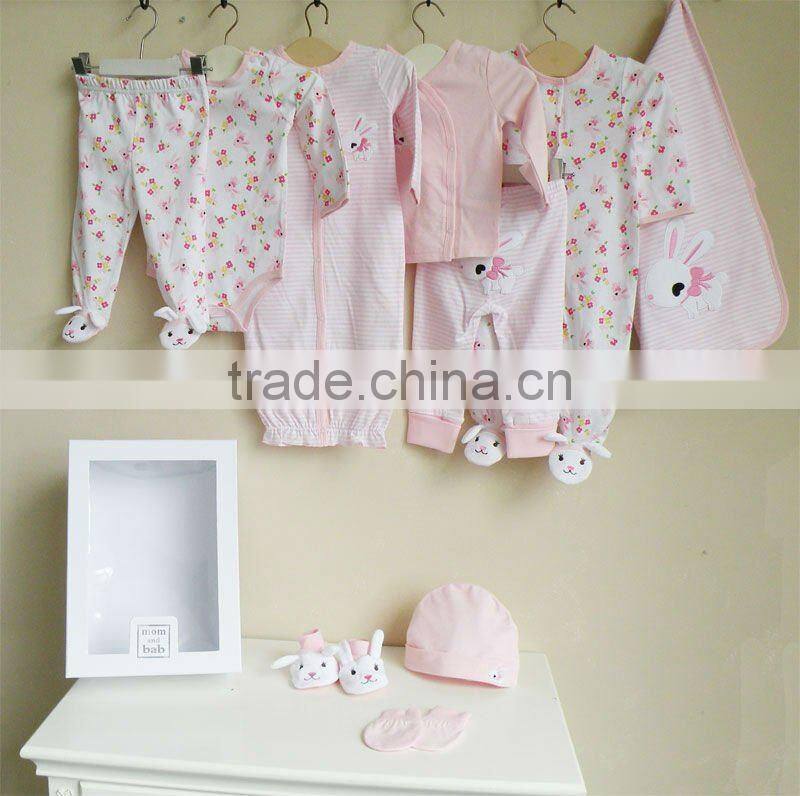 mom and bab 2012 Autumn baby clothing newborn gift set 10pcs
