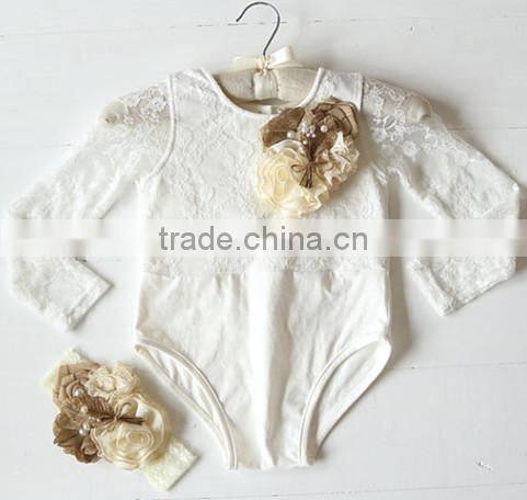 Latest Custom Newborn girl lovely fashion rompers 2017 summer kid Bodysuit Clothing kint wholesale baby girl clothes romper