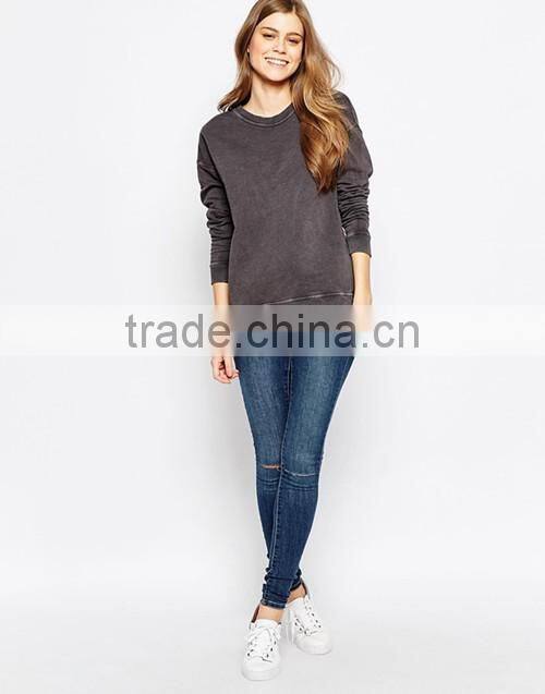 Women 100% cotton blank sweatshirts wholesale in Nangchang