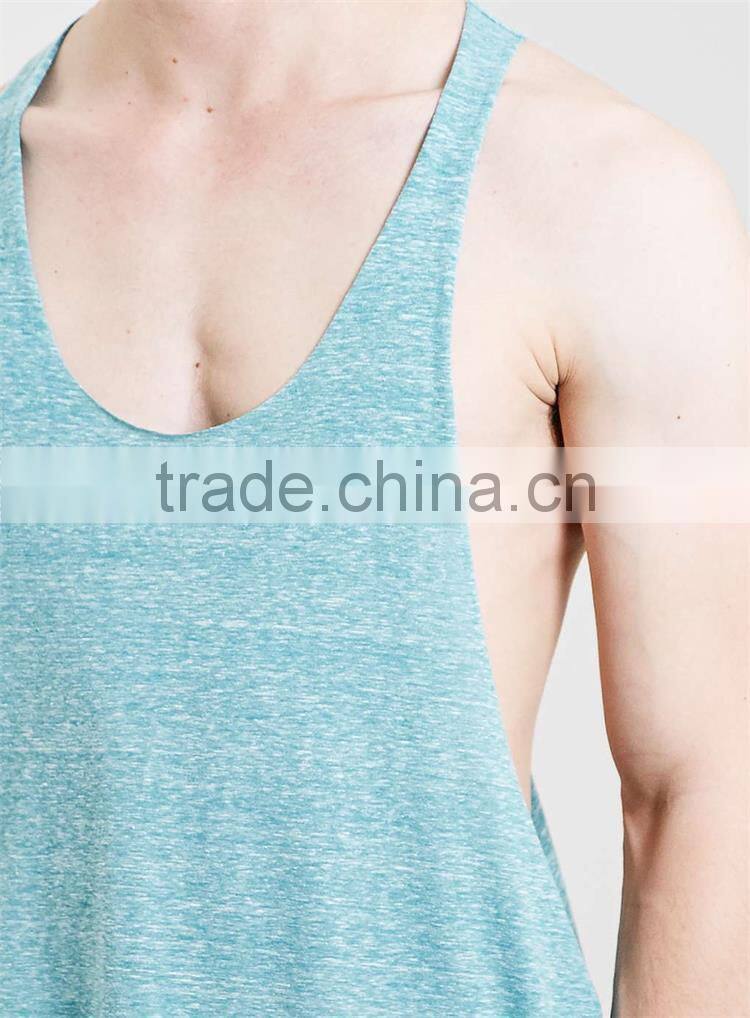 Stringer custom made plain 100% cotton wholesale bodybuilding stringer singlet in bulk