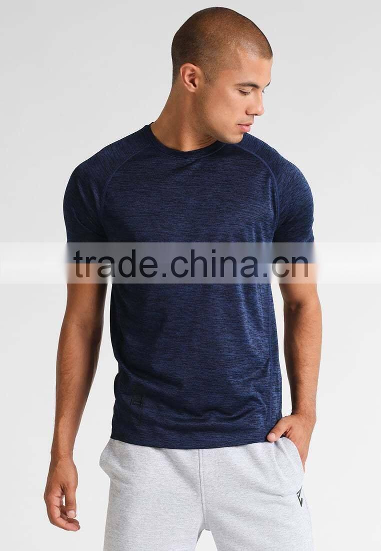 MGOO Manufacturer Offered Blue Color Dry Fit Plain T-shirts Mens Short Sleeve Sports T Shirt