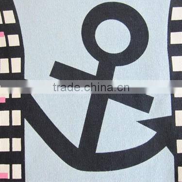 Summer Short Sleeve Newborn Baby Bodysuit Navy Style Printed Toddler Romper Knitted Kids Clothes