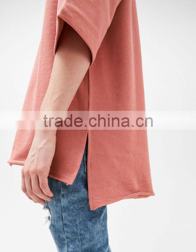 2017 custom latest half sleeve sweater,3/4 length sleeve knit oversized sweater