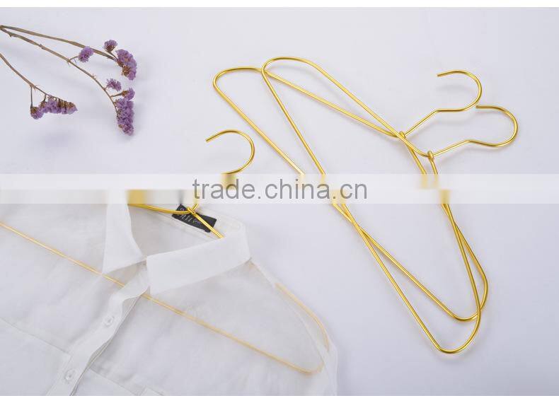 wholesale wire hanger copper clothes metal hanger bulk wire rose gold hangers