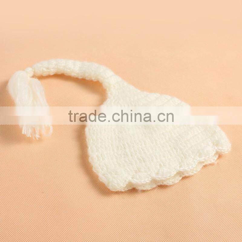 Large inventory white color baby handmade photography of pants and elf hat set wholesale crochet custome photography cheap