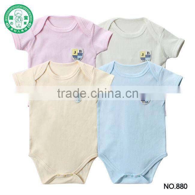 2017 summer short sleeve good quality cheap price baby onesis newborn baby bodysuit